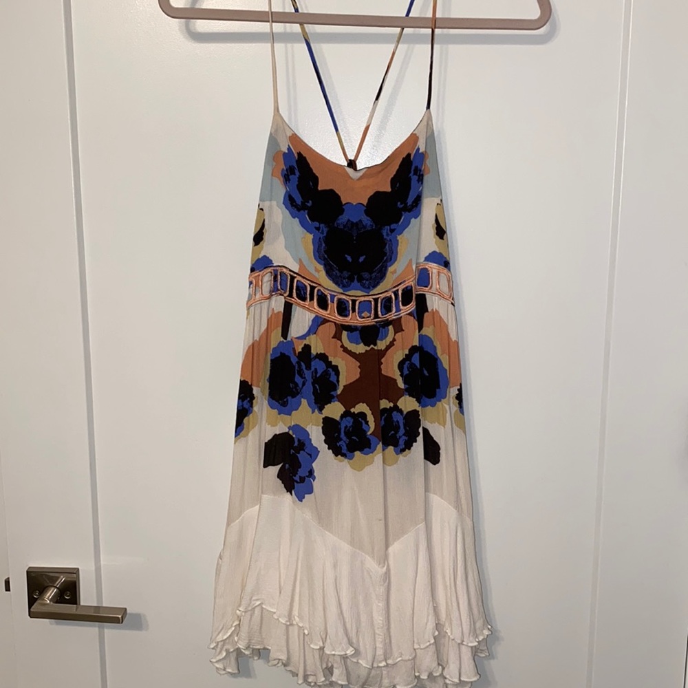 Free People Floral Low Back Sundress